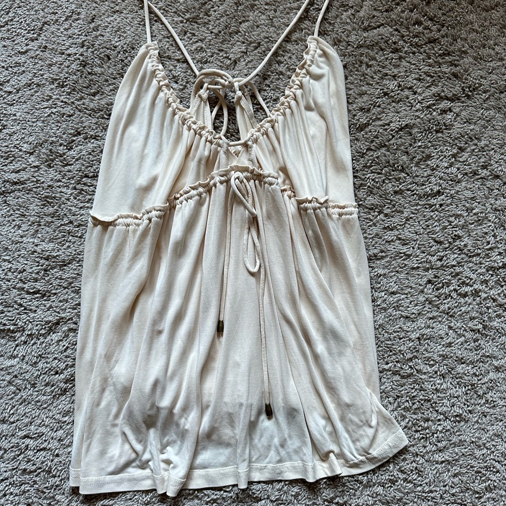 Free People Sundrop Tank Top In Ivory - Picture 3 of 4